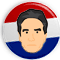 Jon Stewart badge caricature art pundit