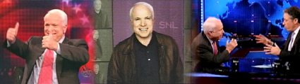 John mcCain, SNL, Daily Show, Jon Stewart