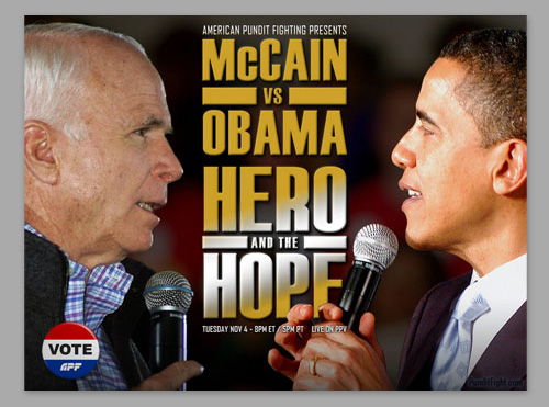 Obama, McCain, hero, hope