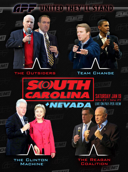 south carolina nevada clinton obama romney mccain democrats republicans