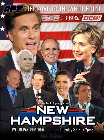 new hampshire clinton obama romney huckabee